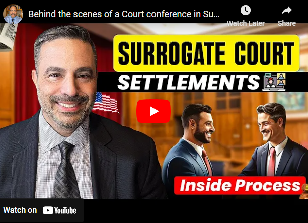 Behind the scenes of a Court conference in Surrogates Court litigation