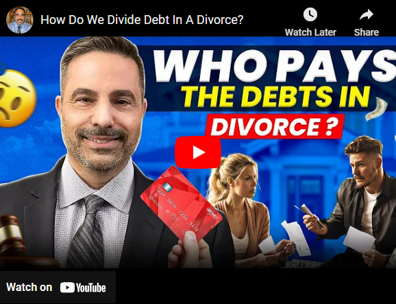 How Do We Divide Debt In A Divorce?